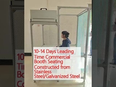 10-14 일 선도 시간 스테인리스 스틸 / 젤리화 스틸로 만든 상용 부스 좌석