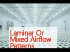 라미나 또는 혼합 공기 흐름 패턴 H14/H13 헤파 필터와 함께 모듈형 청정실 0.3-0.5m/s 평균 바람 속도