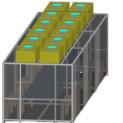 ISO 5 6 7 8 먼지 없는 청정실 부스 304 스테인레스 스틸 GMP 모듈형 ISO 5 6 7 8