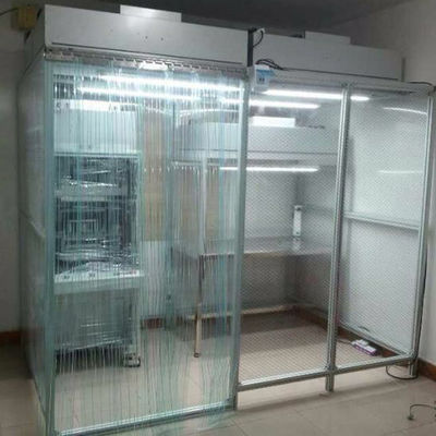 라미나리 플로우 후드 (Laminar Flow Hood) 와 함께 모듈형 청정실 차시 조용한 작동 110V/220V 전원 공급