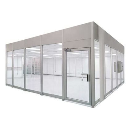 ISO 5 H14/H13 헤파 필터와 양압/저압 조절 시스템을 갖춘 모듈형 청정실