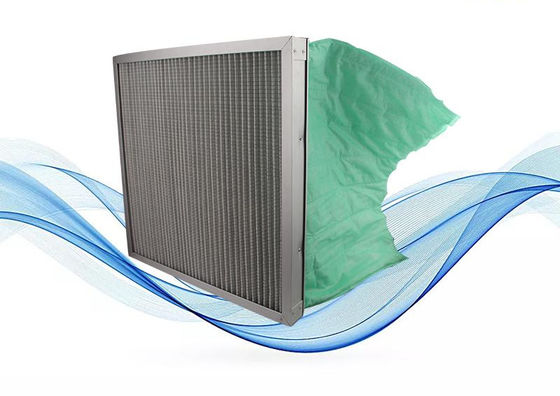 1um 주머니 공기 필터 HVAC 시스템에 대한 유리 섬유 45%-95% 필터레이션 효율