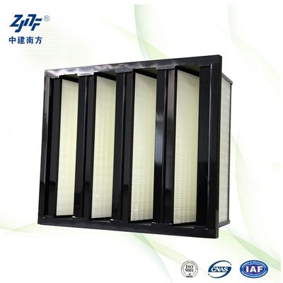 높은 먼지 수집 HVAC 시스템 W 셀 V 은행 공기 필터 99.99% 청정실 라미나리 흐름 후드