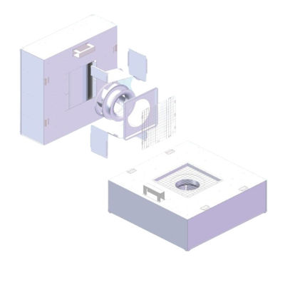 알루미늄 합금 FFU 팬 필터 단위 H13/H14 HEPA 필터로 청정실 공기 필터링