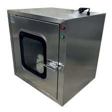 광학 산업 청정실 통과 상자 에어 잠금 통과-서로 및 은 에어 장벽