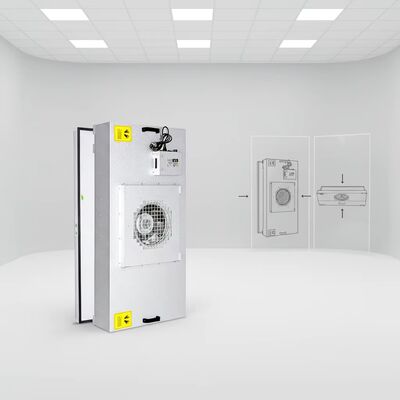 quality 클린룸용 SUS304 스테인리스 스틸 프레임 및 3단 속도 조절 기능 H14 HEPA 팬 필터 유닛 factory